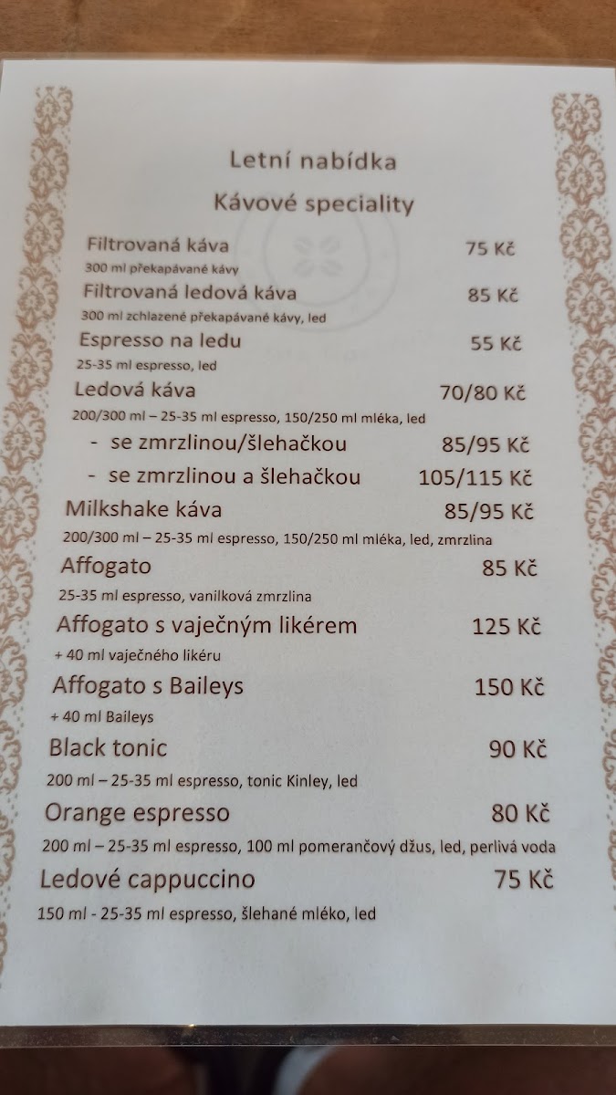 Menu Kavárna Kovárna-2