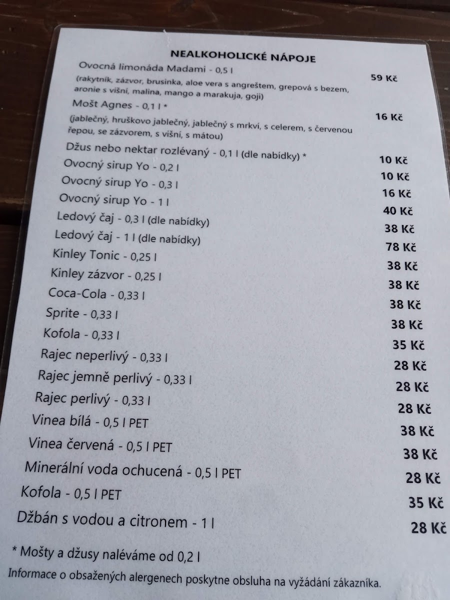 Menu Kavárna Kovárna-4