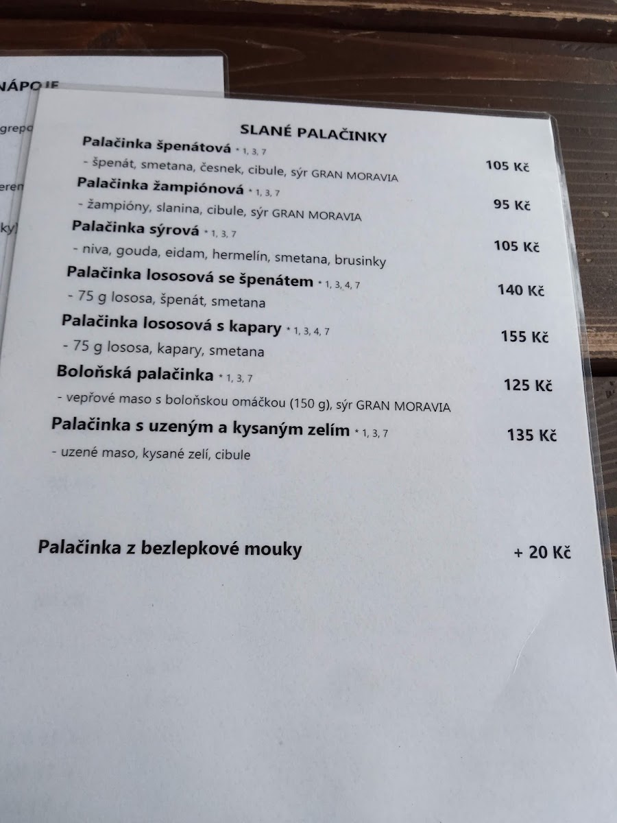 Menu Kavárna Kovárna-7