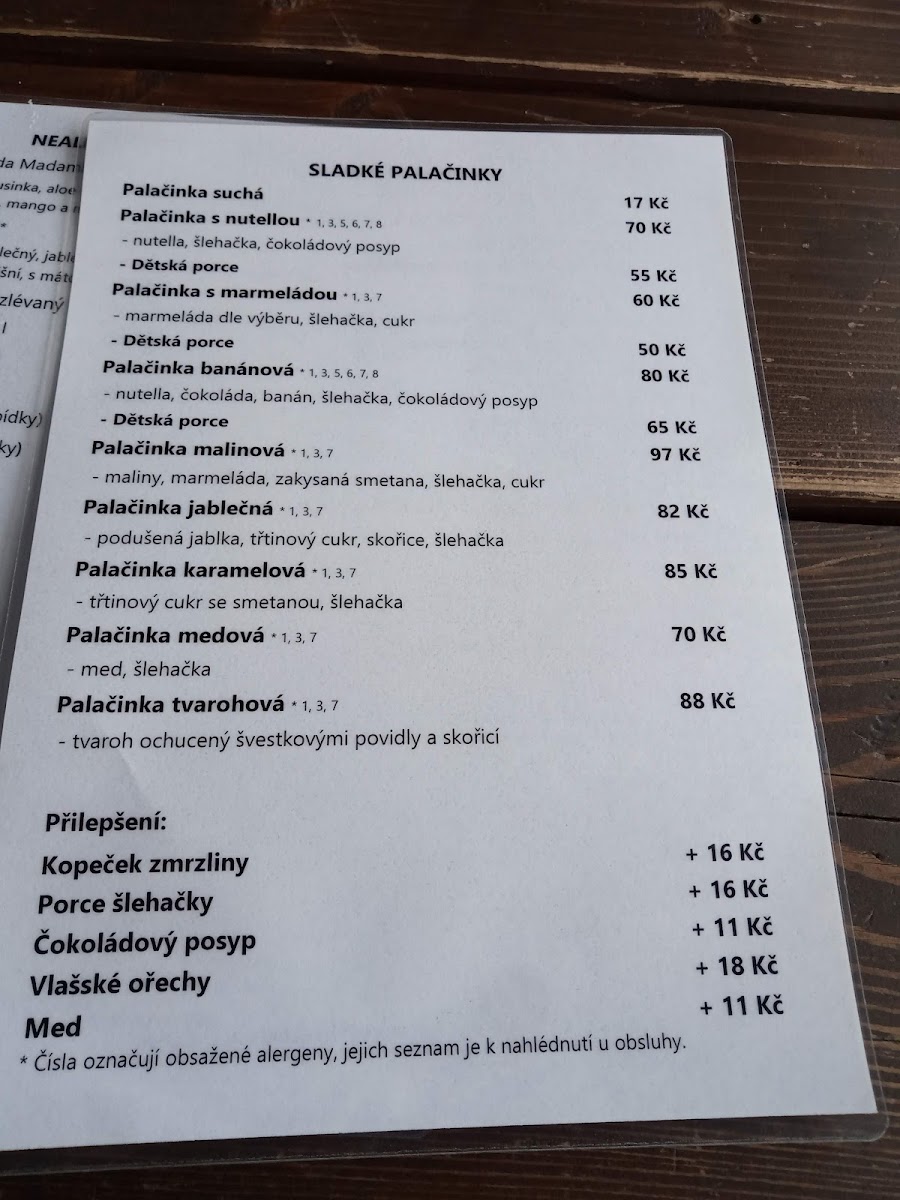 Menu Kavárna Kovárna-8